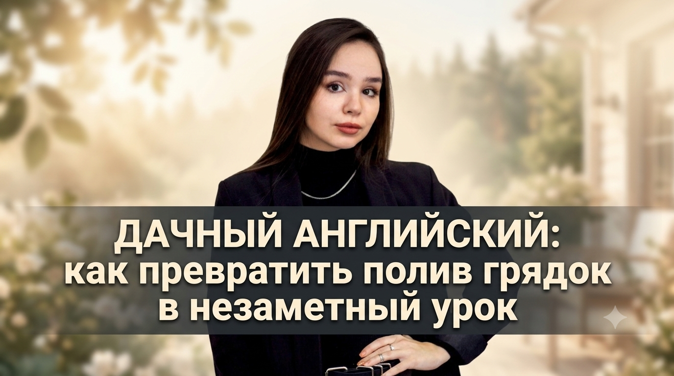 Читать далее о этой статье Дачный английский: как превратить полив грядок и поиск жуков в незаметный урок (и даже весёлую прогулку)